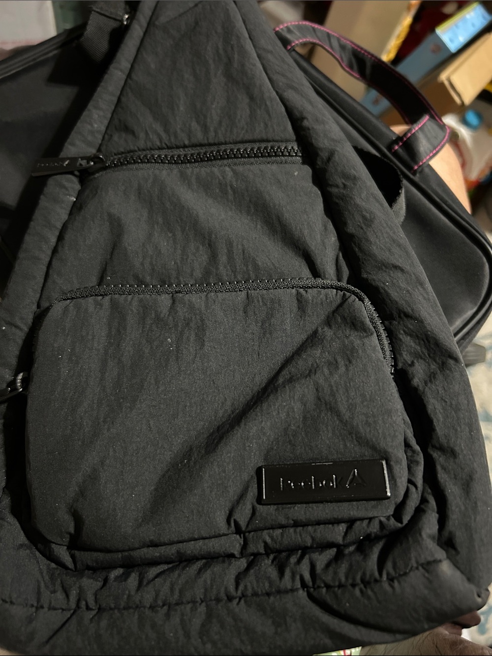 Unisex Reebok  Black Backpack with Front Pockets
EUC